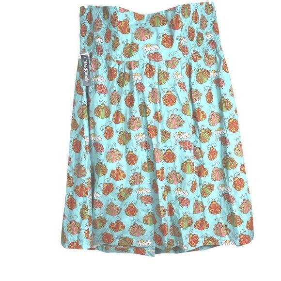 ModCloth x Marisol Muro Wm’s Sz 2XL Blue Ladybug Aligned Destiny Fit Flare Dress - Picture 3 of 8